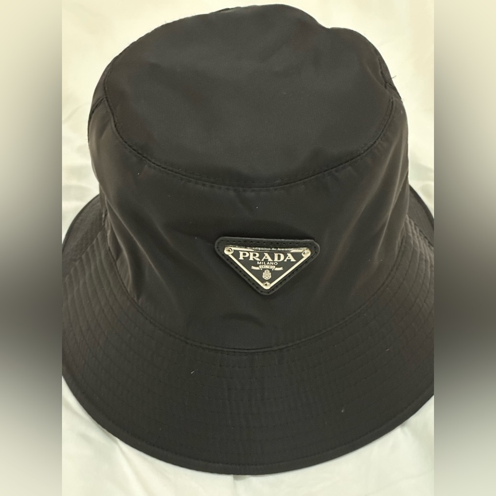 Prada black bucket hat